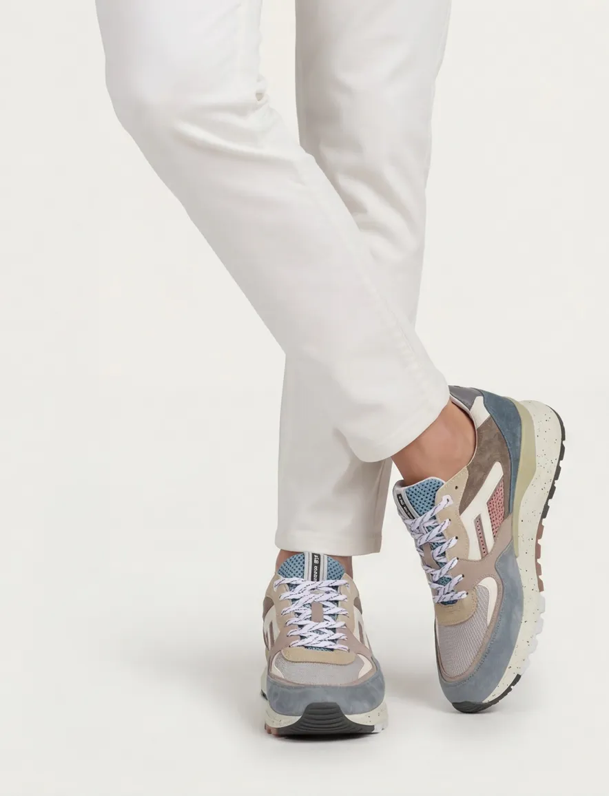 Floris van Bommel sneakers blauw leer