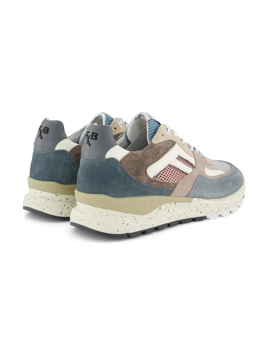 Floris van Bommel sneakers blauw leer