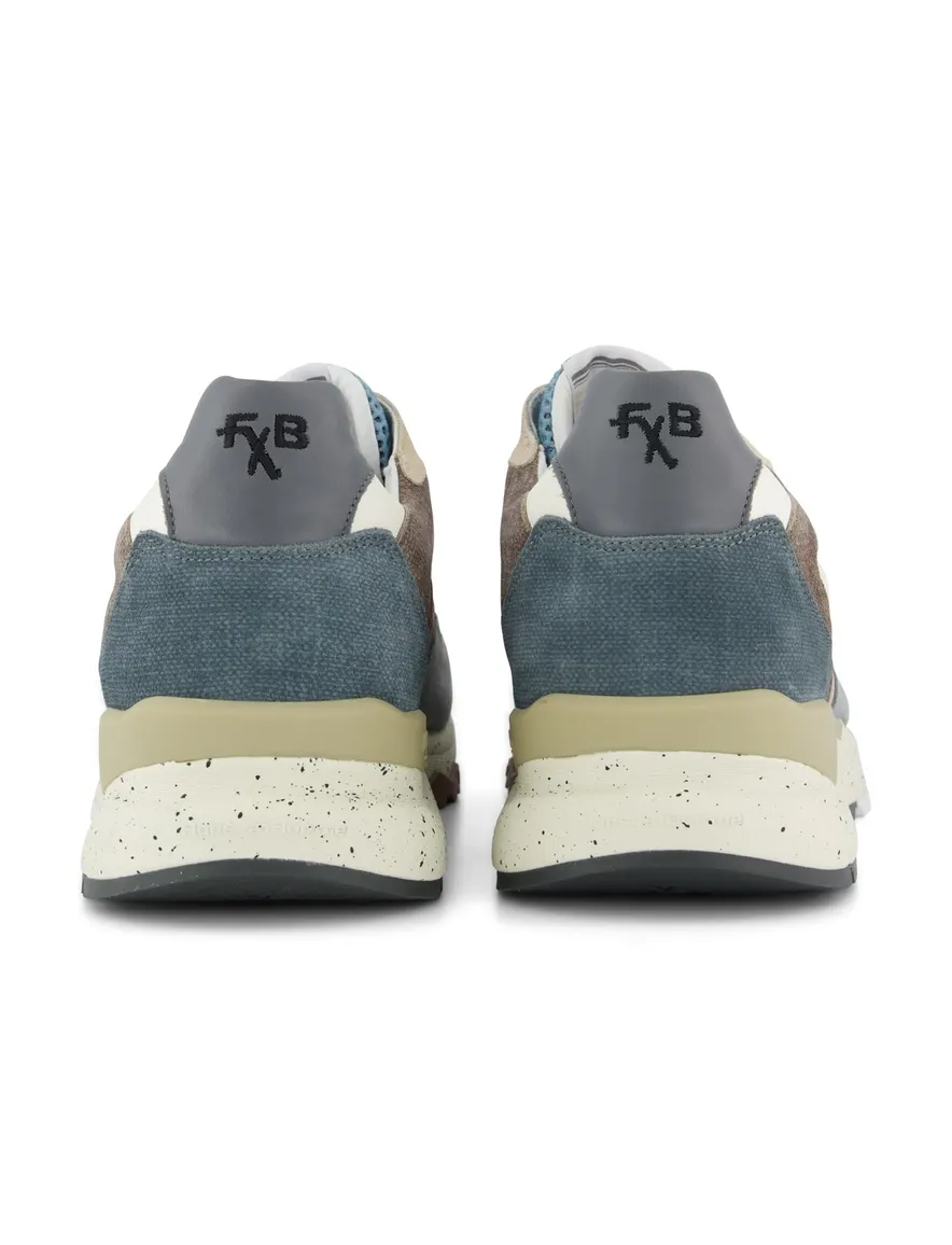 Floris van Bommel sneakers blauw leer