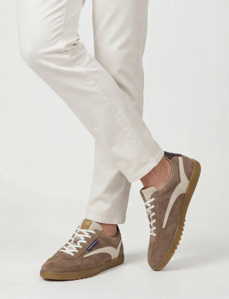 Floris van Bommel sneakers bruin leer