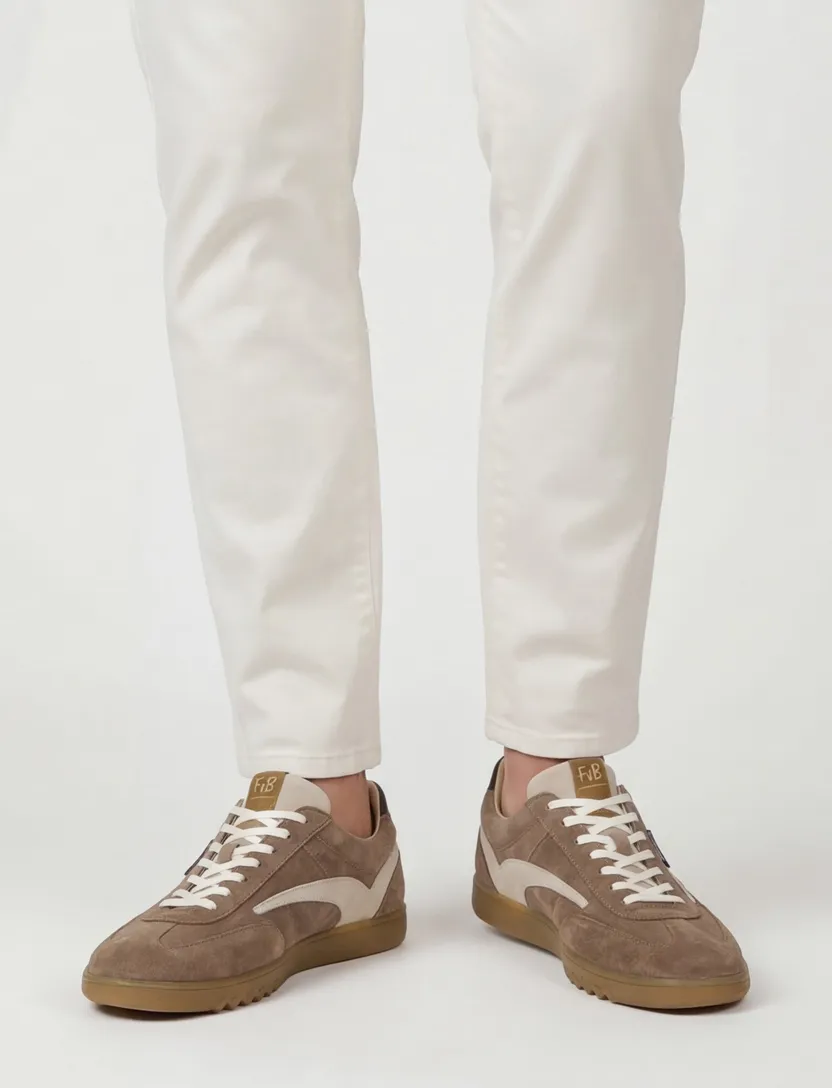 Lage sneakers Floris van Bommel bruin