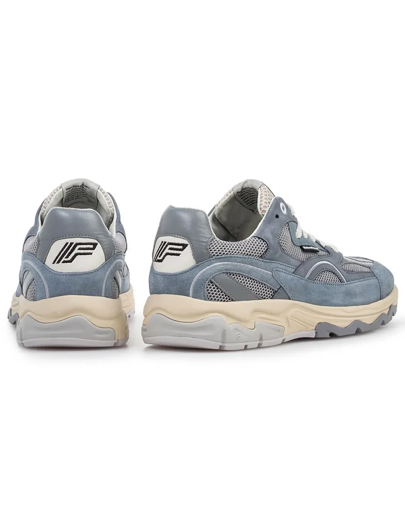 Van Bommel sneaker blauw suede effen comfort