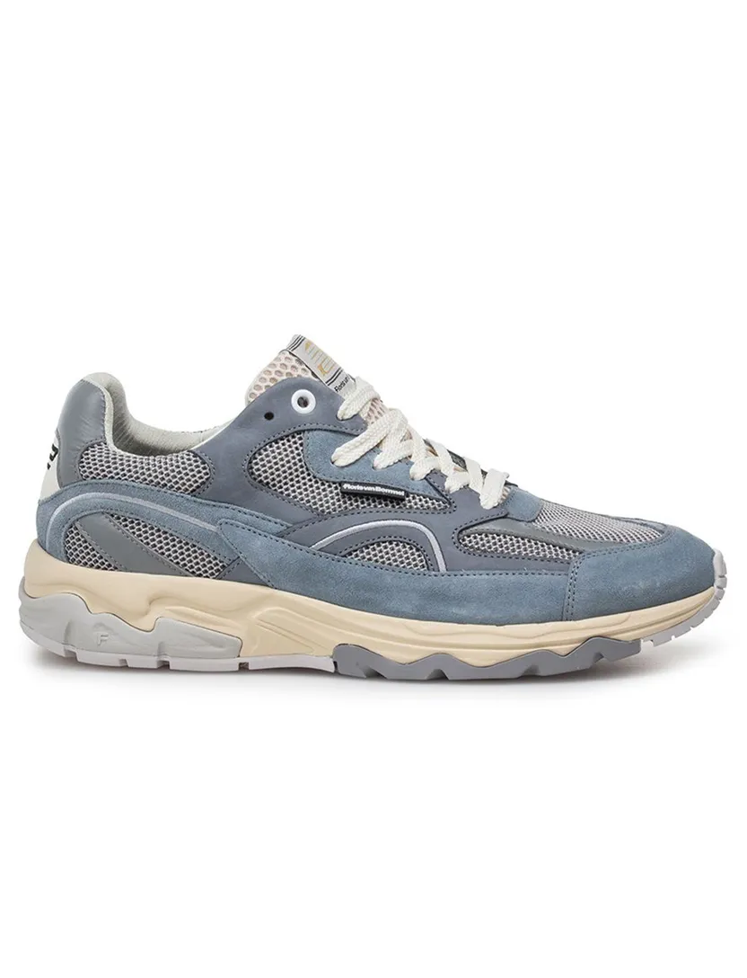 Van Bommel sneaker blauw suede effen comfort