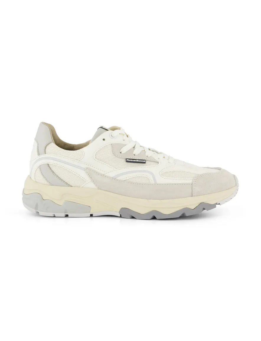 Floris van Bommel sneakers creme wit textiel