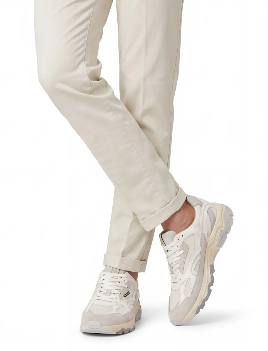 Sportieve sneaker wit Floris van Bommel