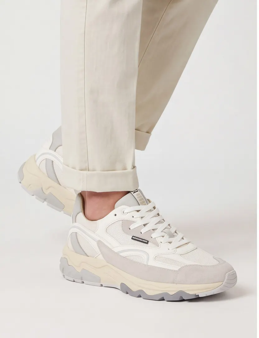 Witte sneaker Floris van Bommel ademend materiaal