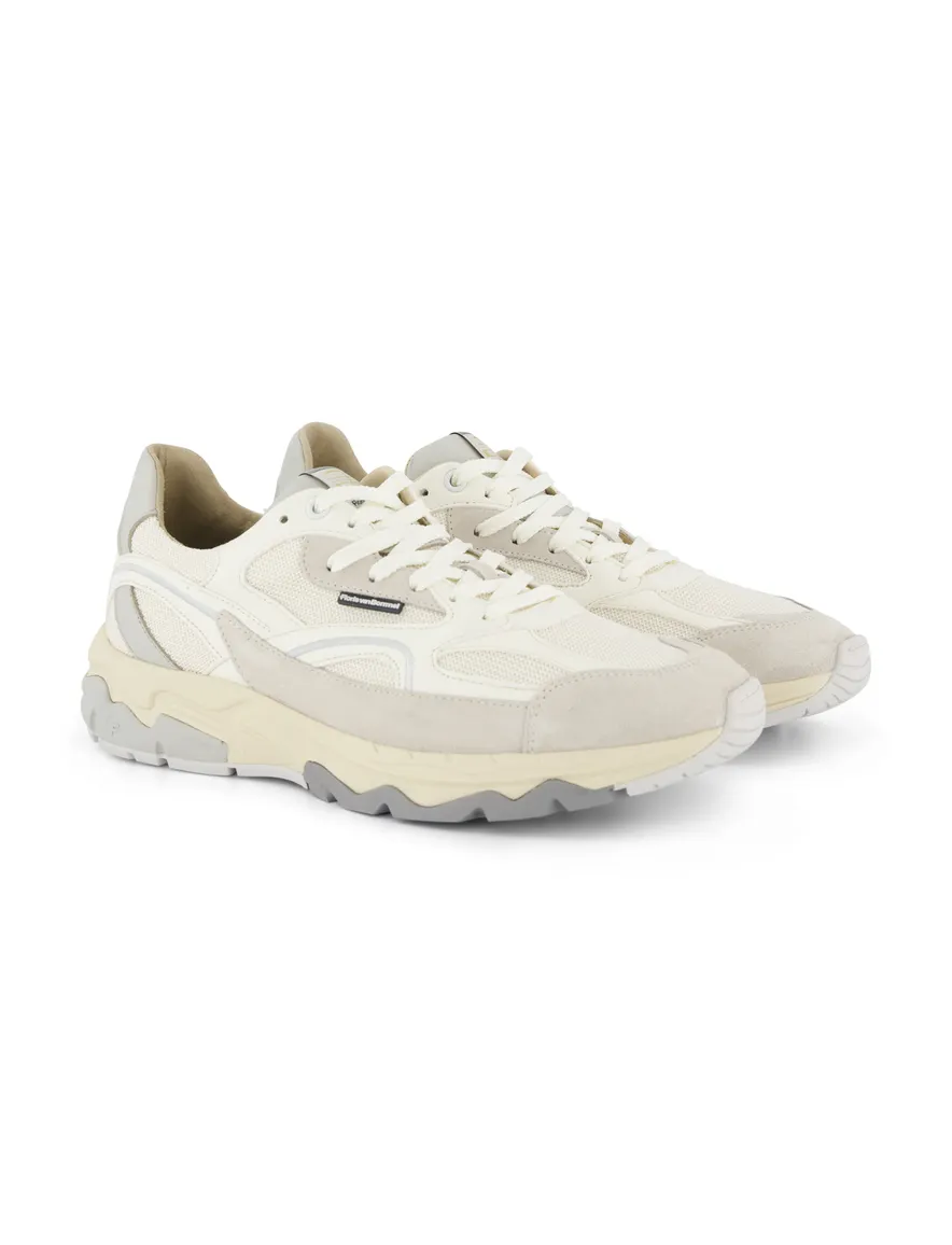 Floris van Bommel sneakers creme wit textiel