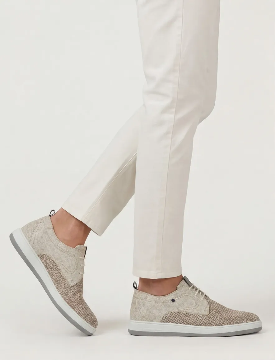 Floris van Bommel veterschoen beige
