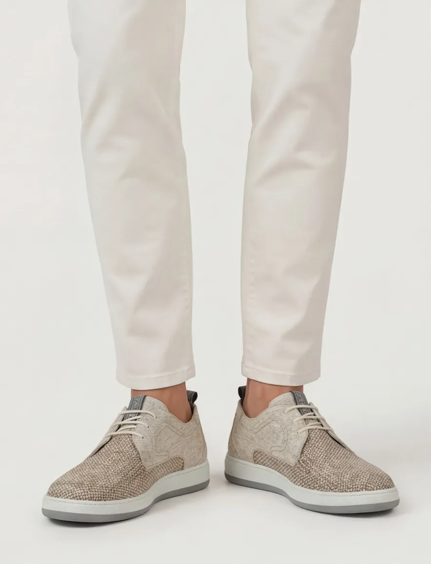 Floris van Bommel veterschoen beige