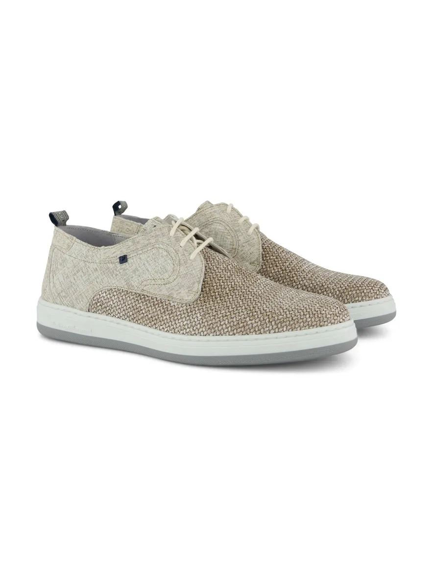 Floris van Bommel veterschoen beige