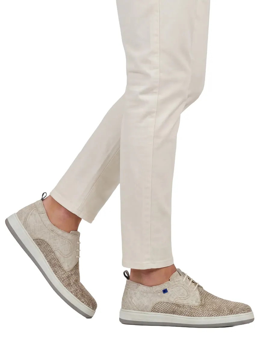 Floris van Bommel beige veterschoenen