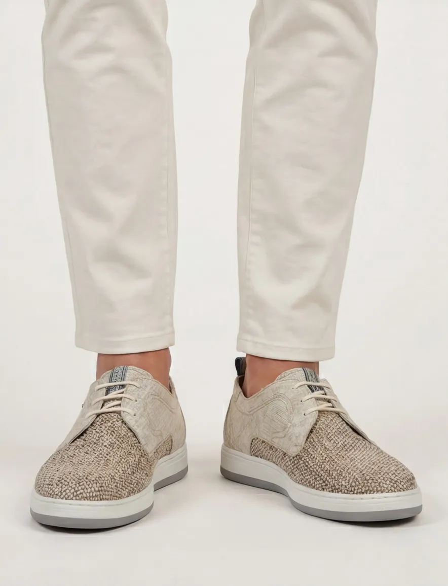 Floris van Bommel beige veterschoenen