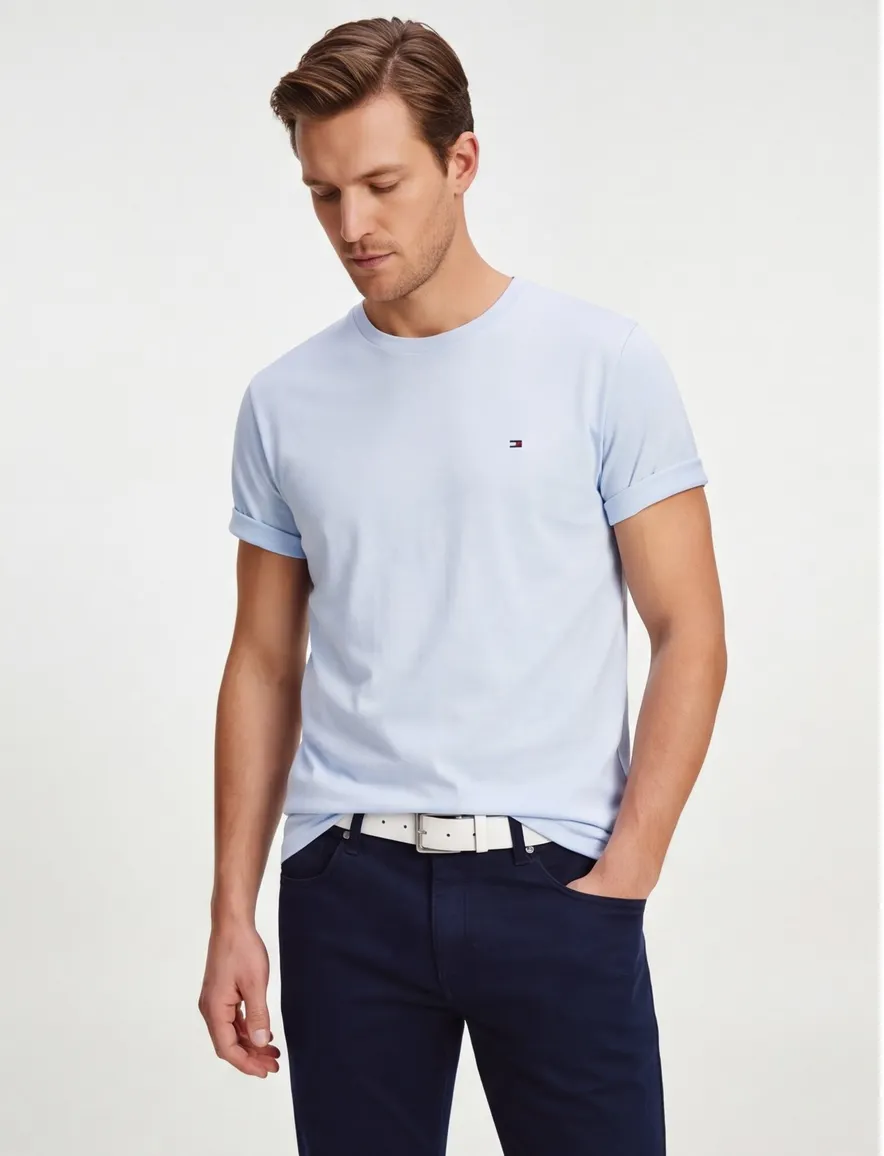 Tommy Hilfiger t-shirt lichtblauw