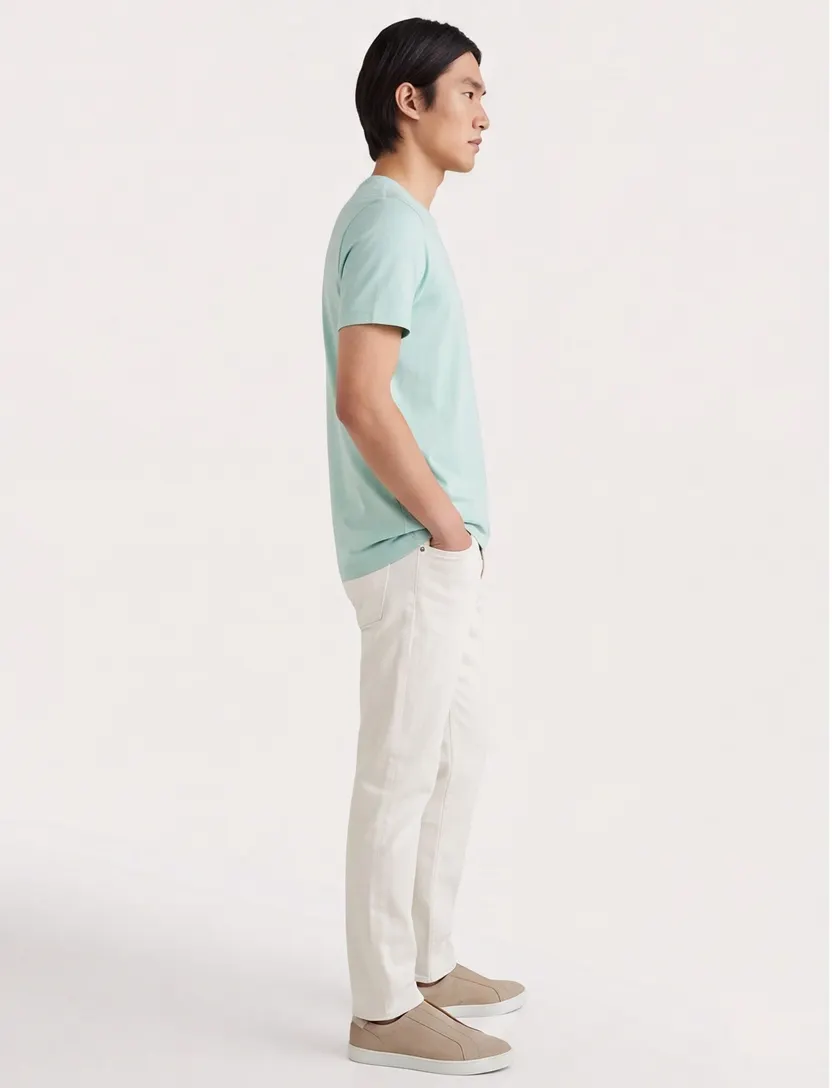 T-shirt Tommy Hilfiger Big & Tall ronde hals mintgroen