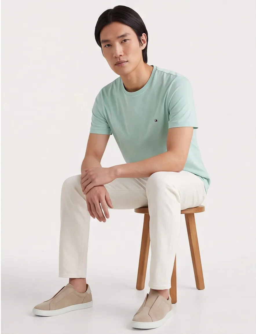 Tommy Hilfiger t-shirt mint groen