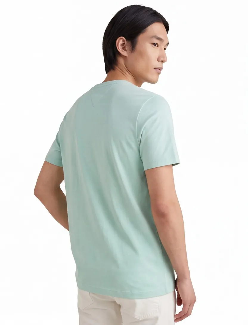 T-shirt Tommy Hilfiger Big & Tall ronde hals mintgroen