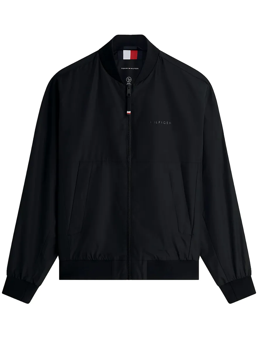 Jas Tommy Hilfiger Big & Tall zwart wijde fit