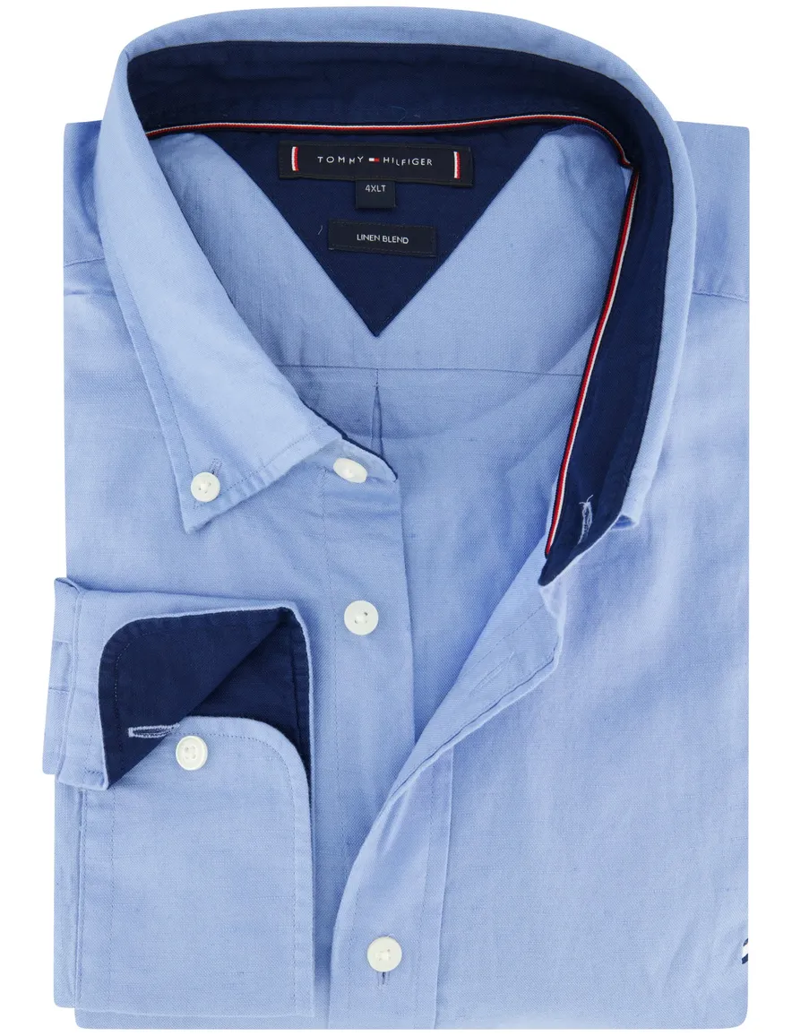 Tommy Hilfiger overhemd blauw big & tall