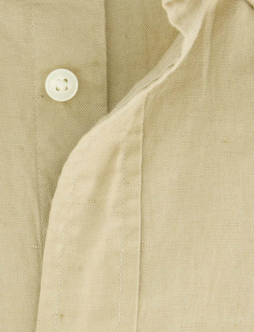 Tommy Hilfiger overhemd beige katoen