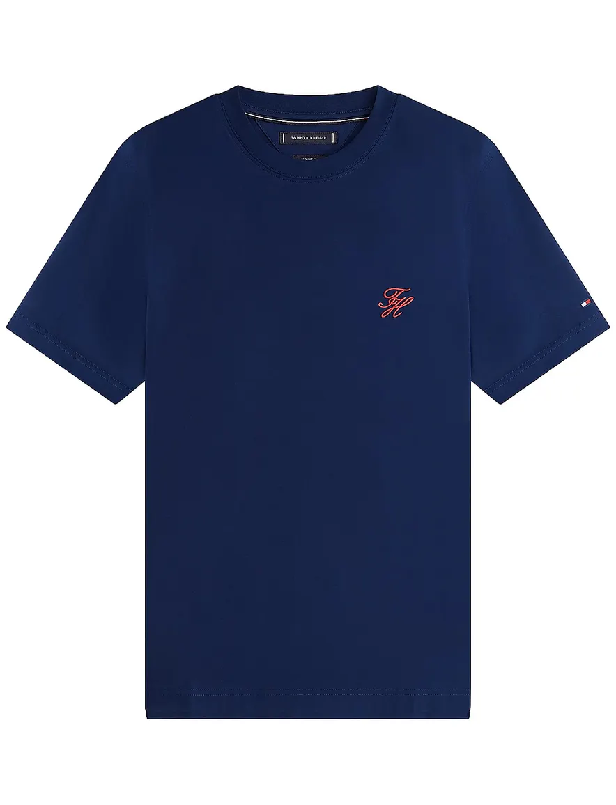 Tommy Hilfiger t-shirt donkerblauw Plus Size