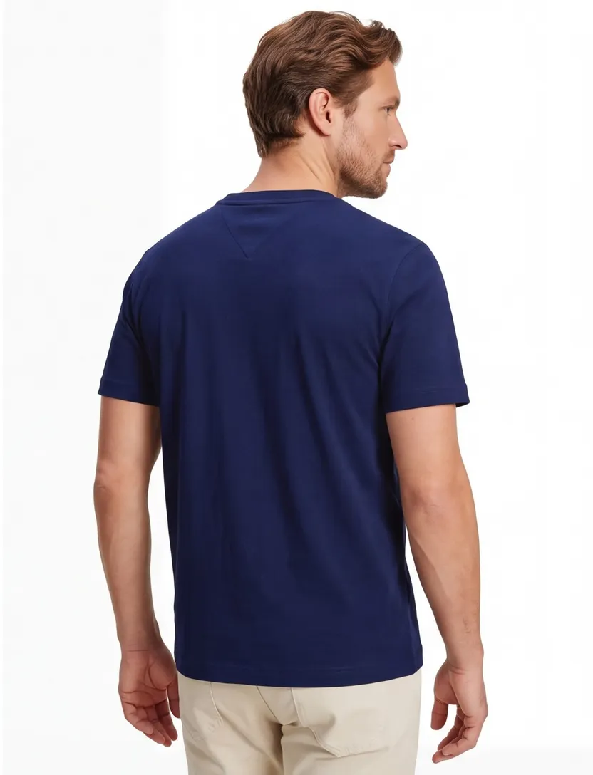 T-shirt Tommy Hilfiger Big & Tall korte mouw donkerblauw