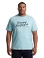 T-shirt Tommy Hilfiger lichtblauw opdruk