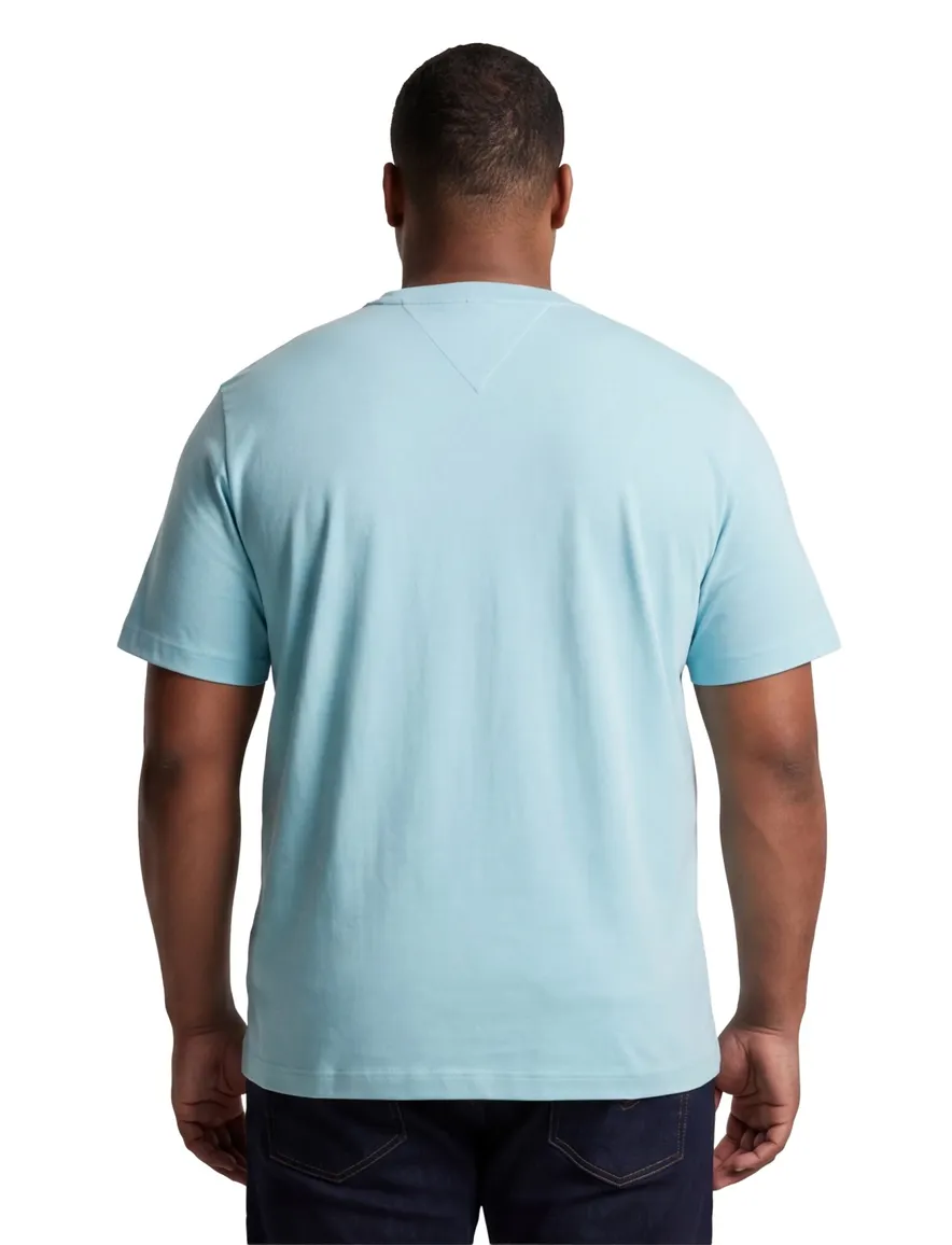 Tommy Hilfiger T-shirt ronde hals met opdruk lichtblauw