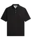 Tommy hilfiger polo Big & Tall zwart 3-knoops