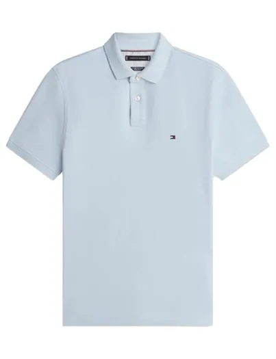 Tommy Hilfiger Poloshirt Tommy hilfiger big & tall lichtblauw 2 knoops