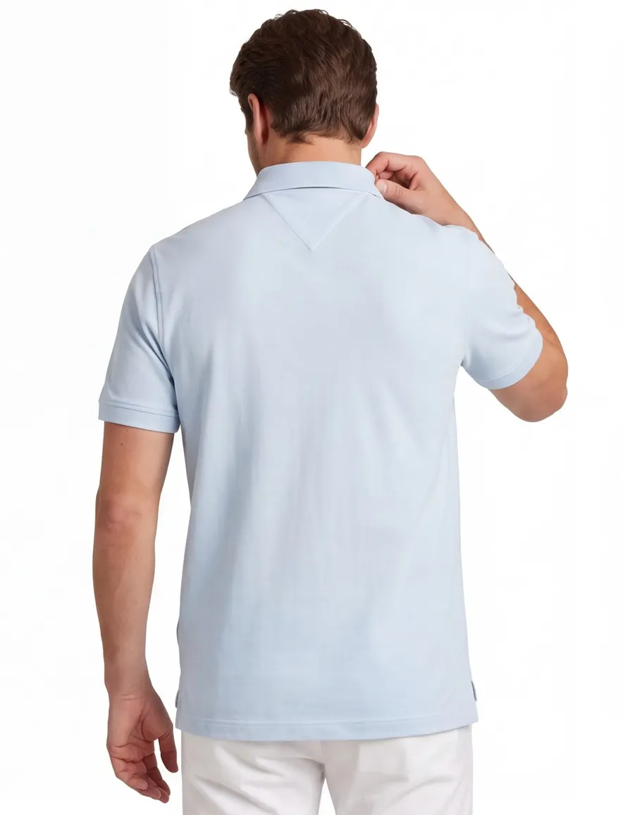 Tommy Hilfiger Plus 1985 piqué polo lichtblauw