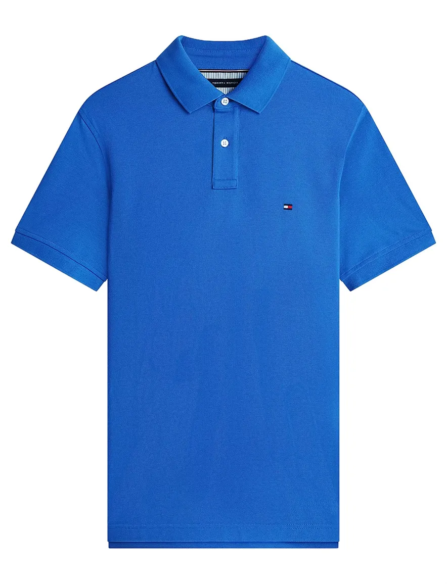 Blauw polo Tommy hilfiger big & tall 2 knoops