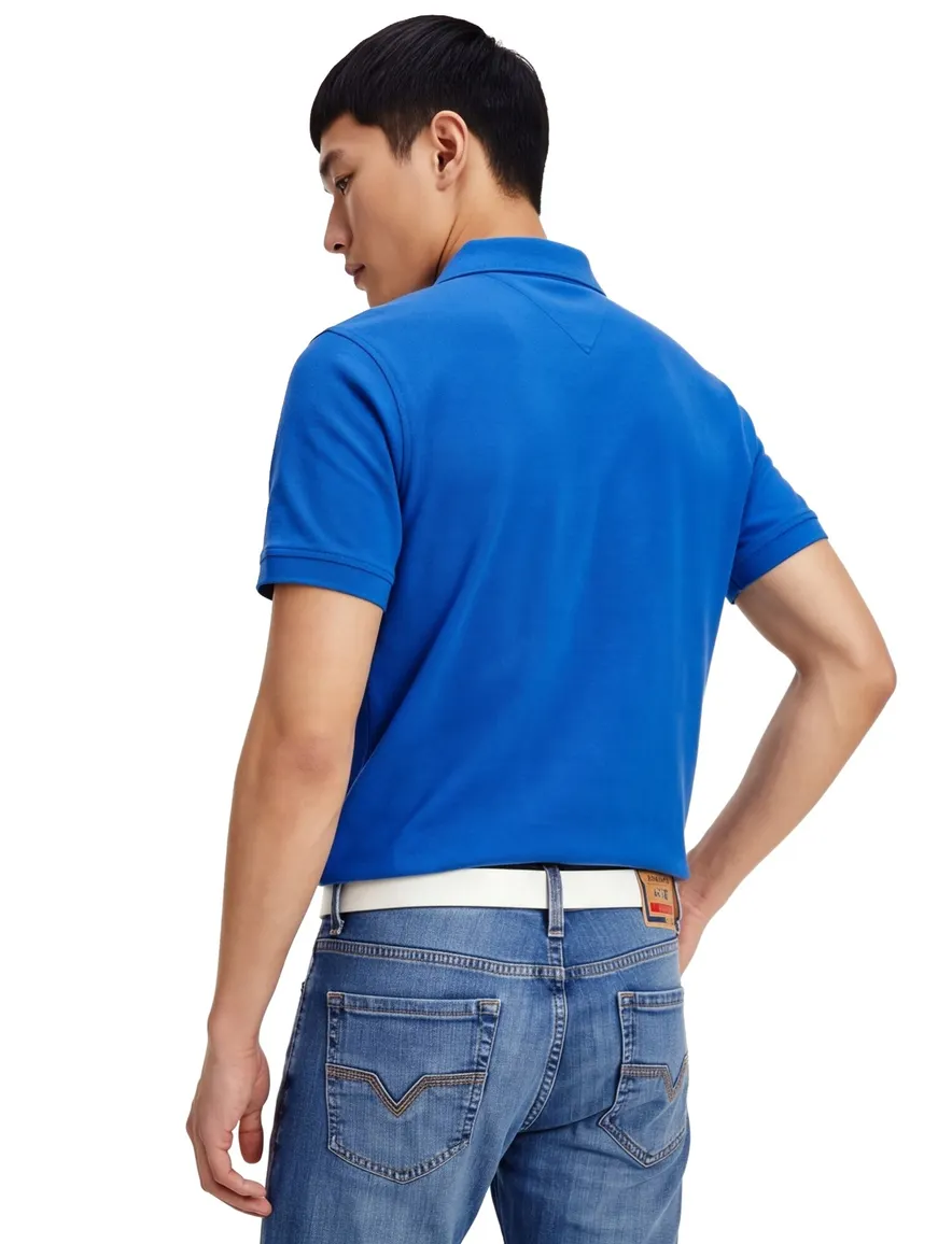 Blauw polo Tommy hilfiger big & tall 2 knoops