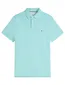 Tommy hilfiger big & tall polo turquoise korte mouw