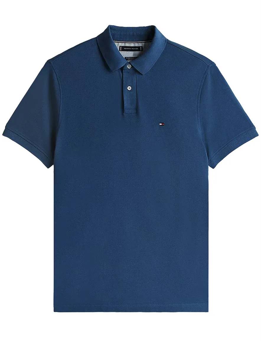 Donkerblauwe polo Tommy hilfiger big & tall pique
