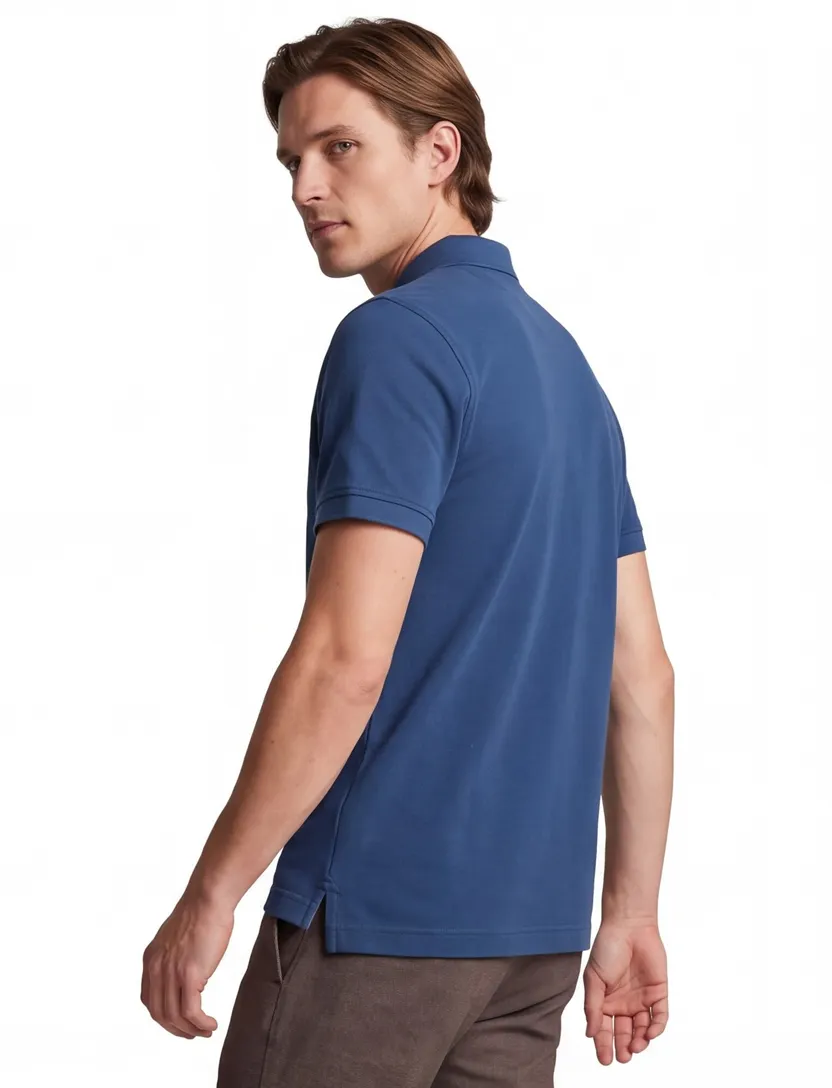 Poloshirt Tommy hilfiger big & tall 2 knoops donkerblauw