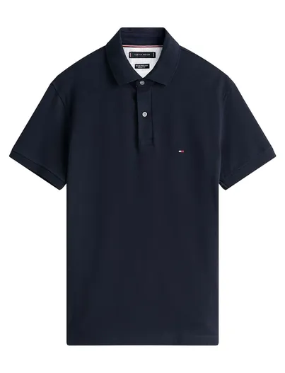 Tommy Hilfiger Tommy hilfiger big & tall 2 knoops poloshirt donkerblauw