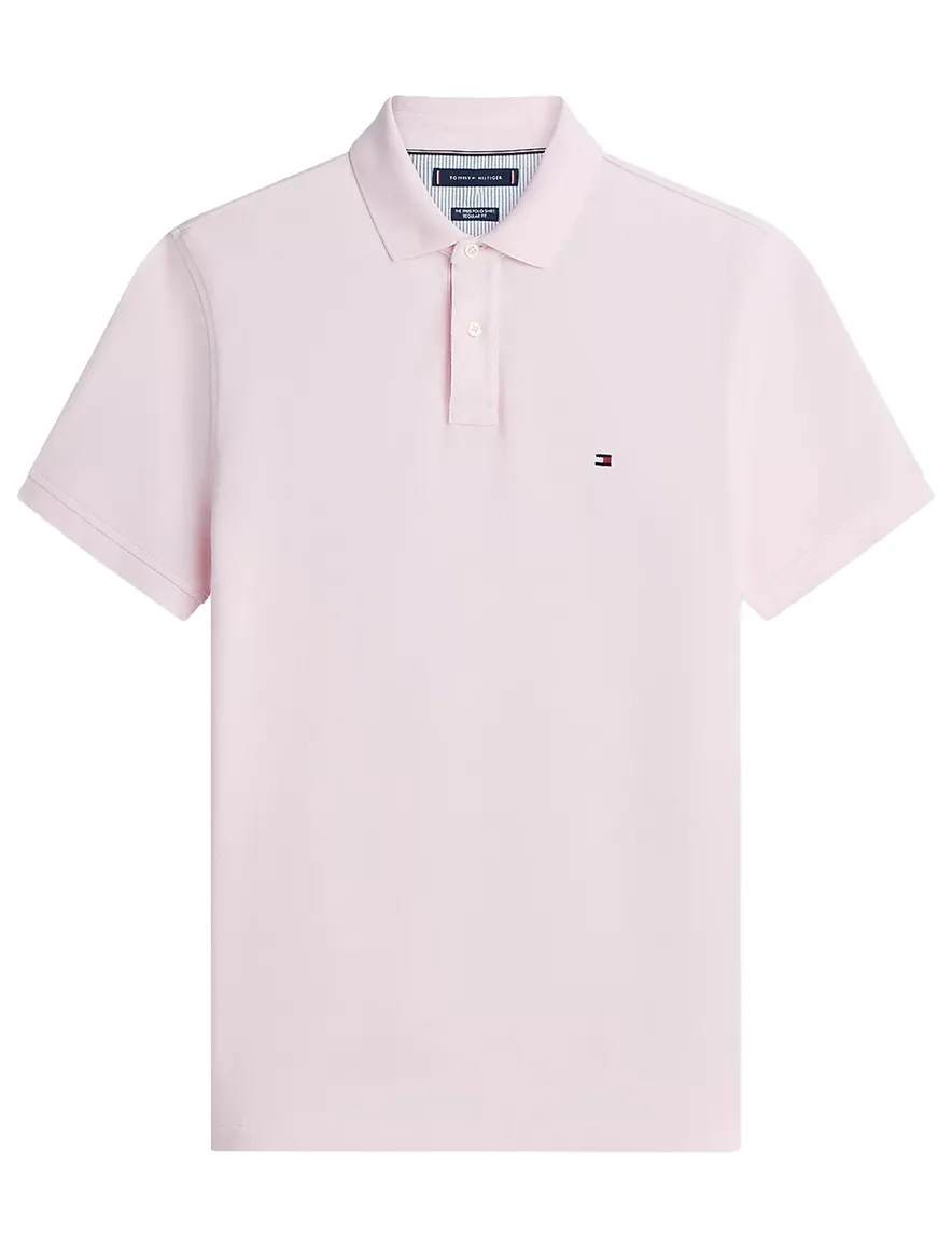 Licht roze polo Tommy hilfiger big & tall pique