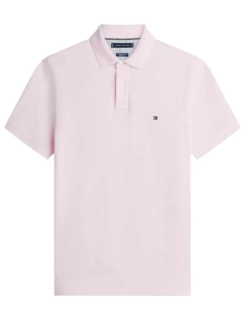 Poloshirt Tommy hilfiger big & tall roze 2 knoops