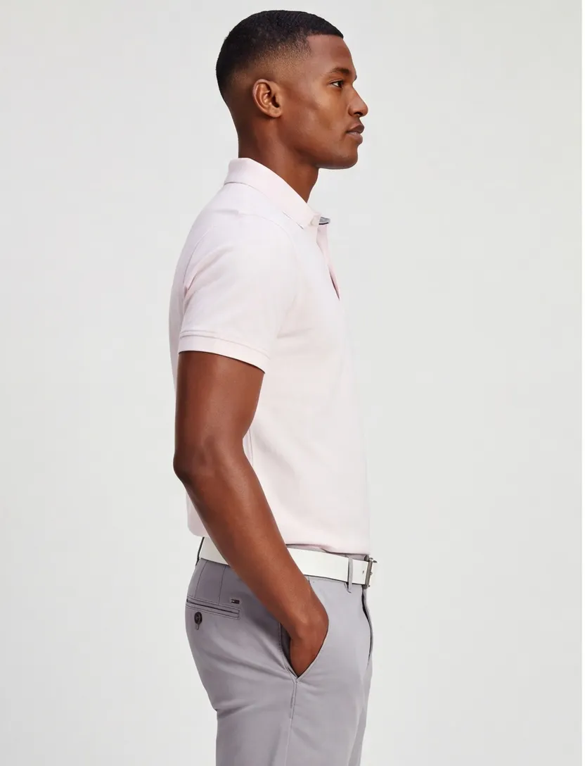Poloshirt Tommy hilfiger wit big & tall pique 2 knoops