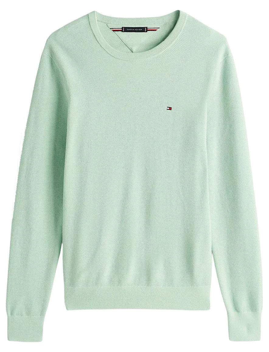 Groene Tommy Hilfigerbig & tall trui met lange mouwen