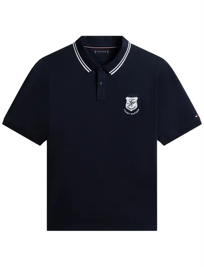 Tommy Hilfiger Donkerblauw poloshirt Tommy hilfiger big & tall pique
