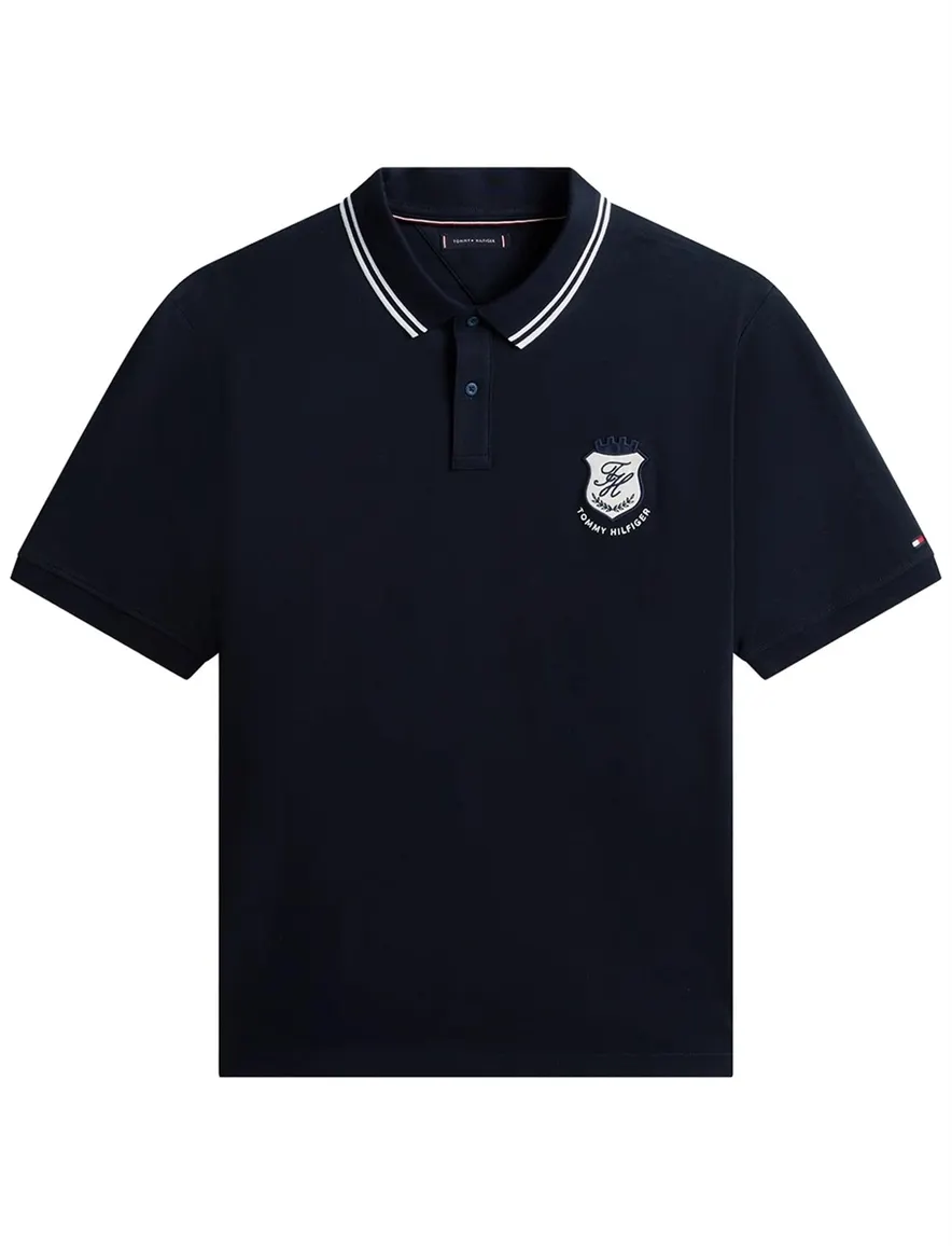 Tommy Hilfiger polo donkerblauw Plus Size