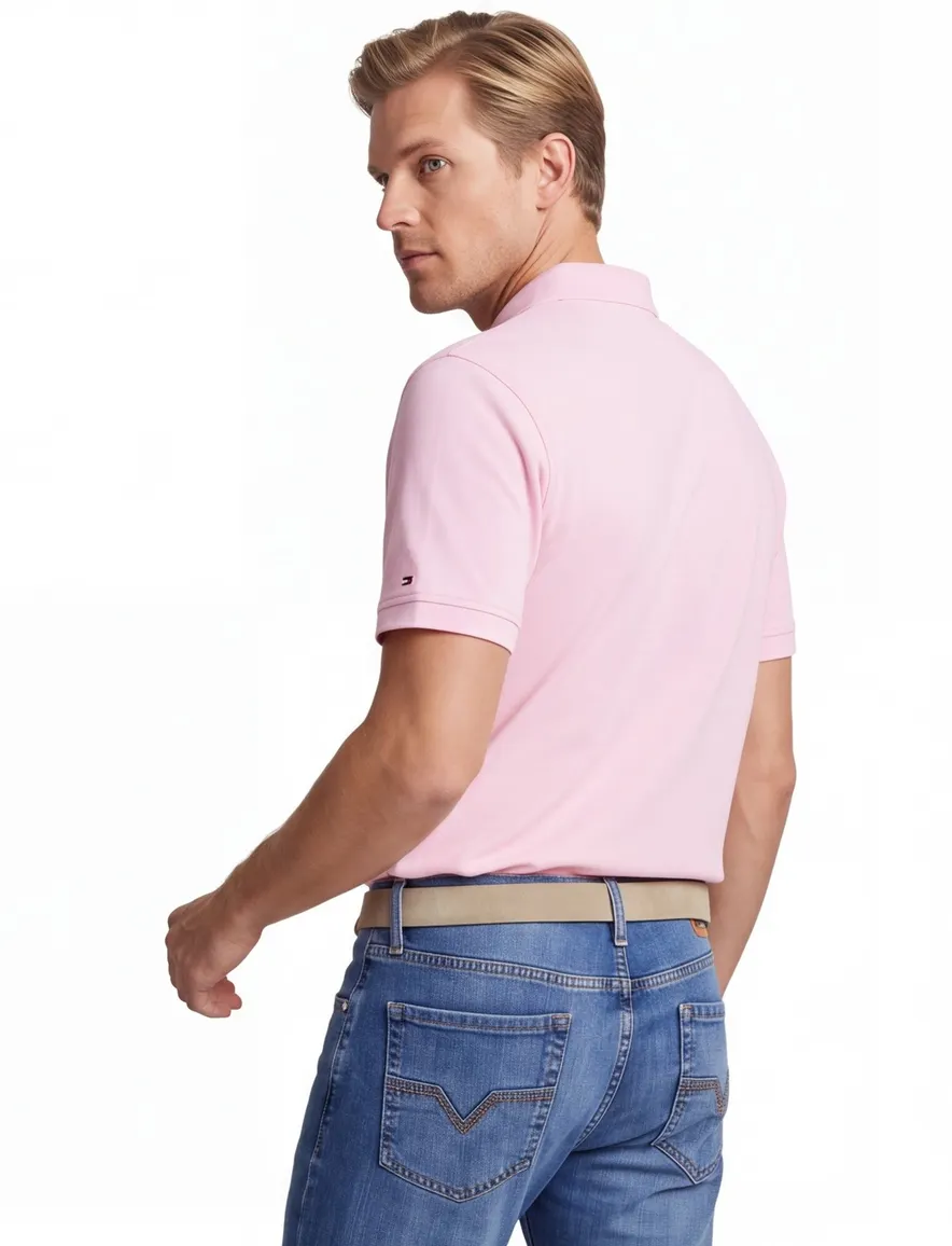 Tommy Hilfiger polo roze Plus Size