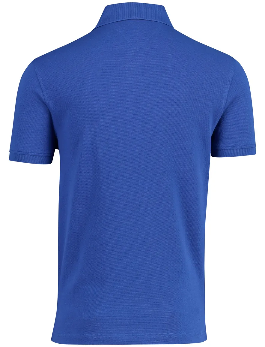 Tommy Hilfiger regular fit polo 2 knoops blauw pique