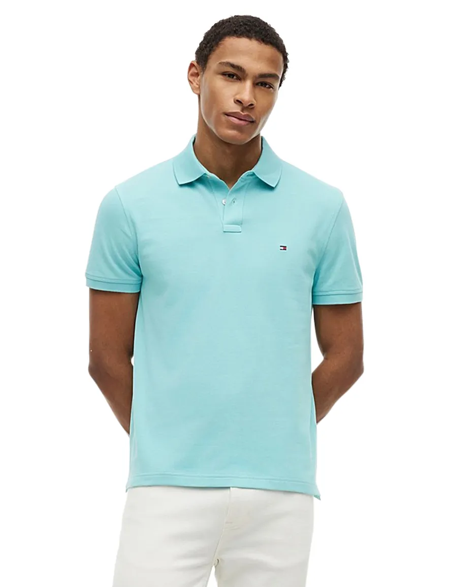 Tommy Hilfiger polo blauw aqua