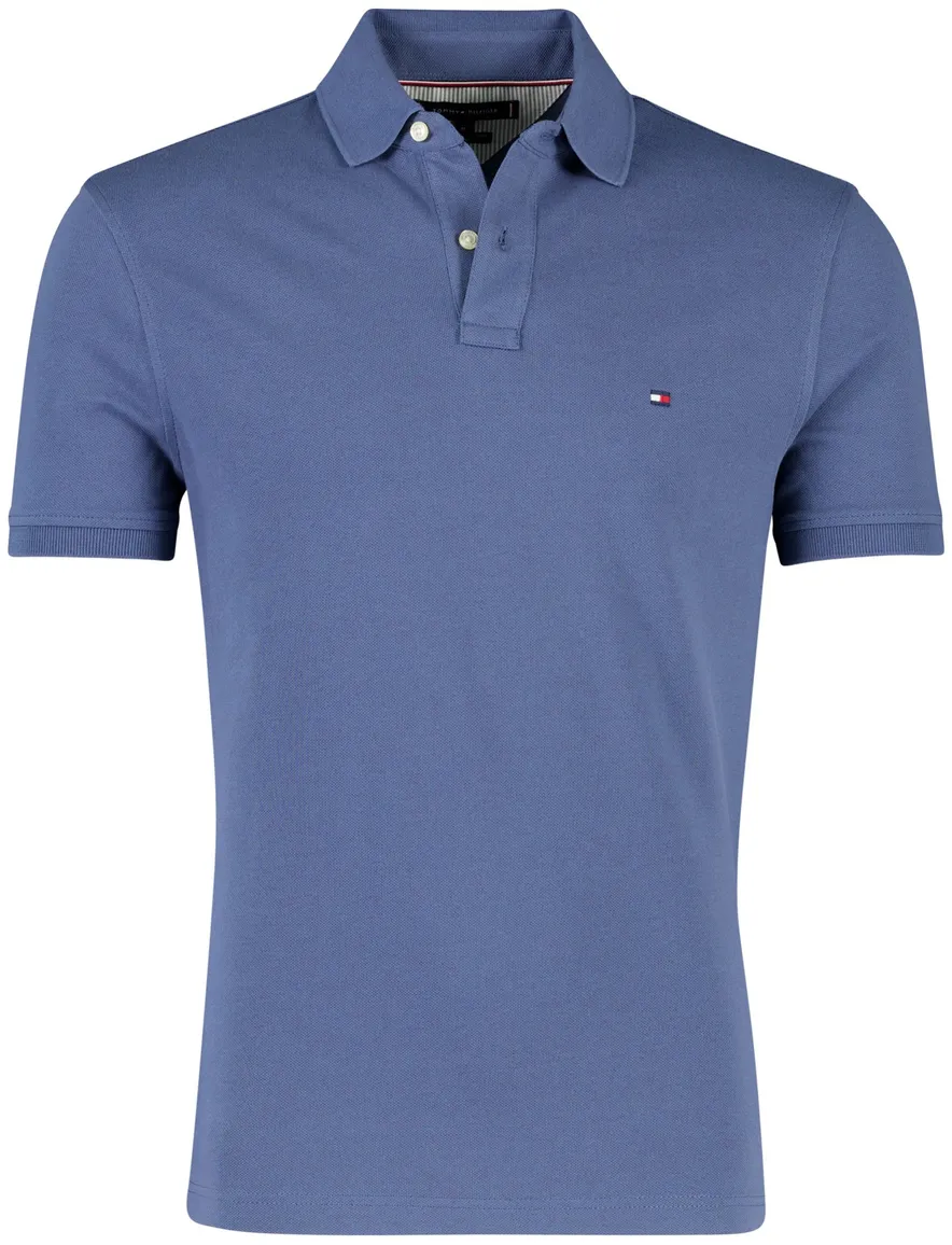Tommy Hilfiger polo blauw stretch
