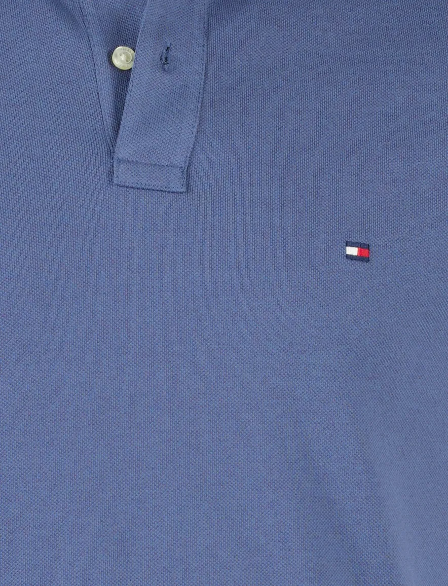Tommy hilfiger polo blauw normale fit 2 knoopjes