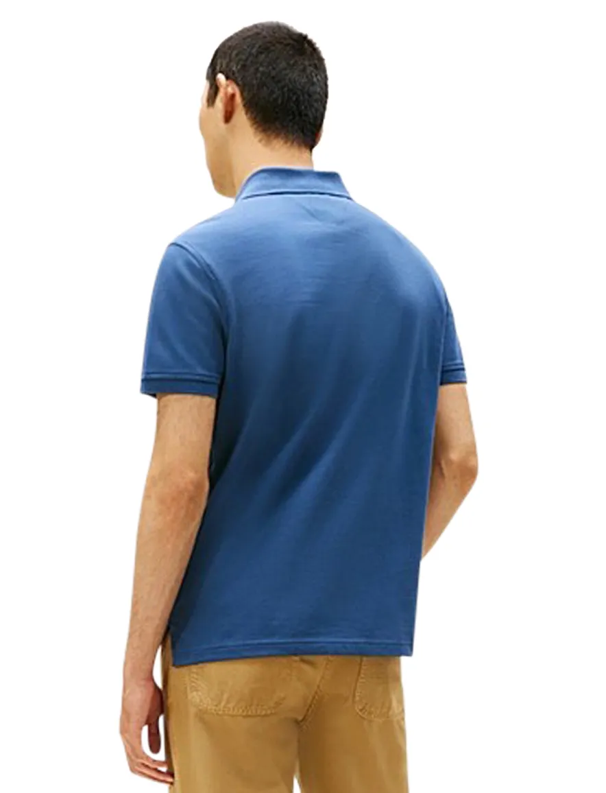 Tommy Hilfiger polo blauw stretch