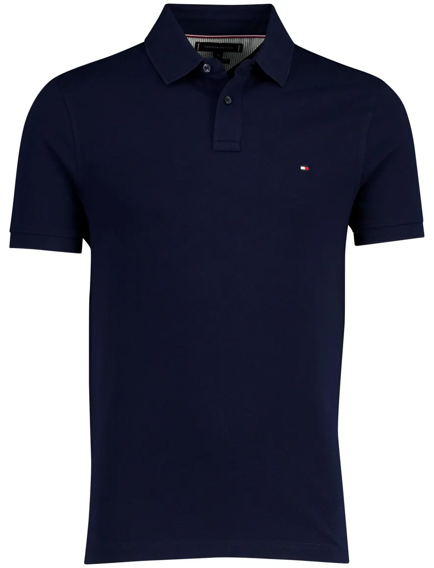 Tommy Hilfiger regular fit polo 2 knoops navy pique