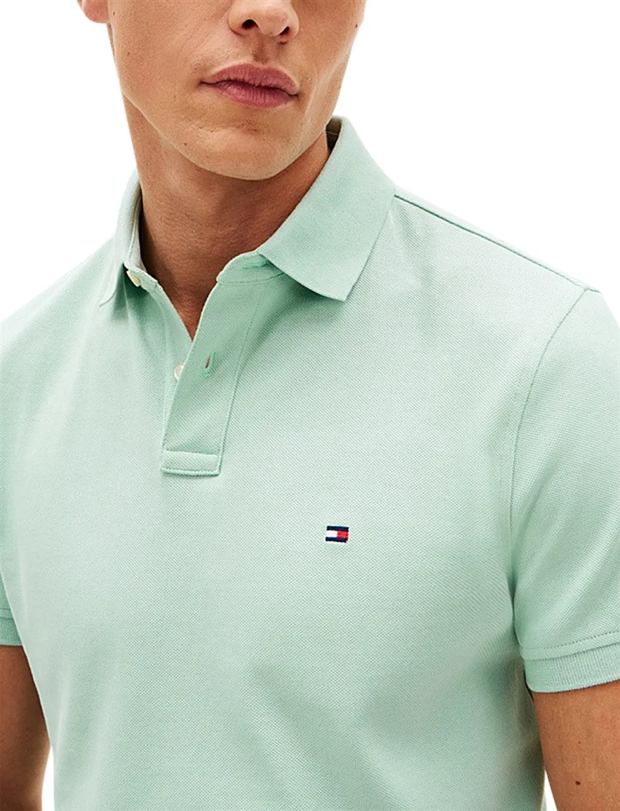 Tommy Hilfiger polo groen 2-knoops
